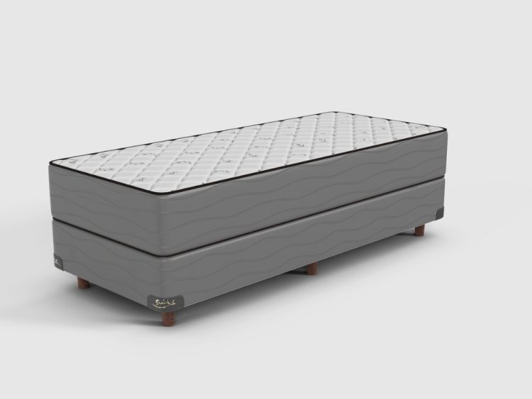 Conjunto Sommier y Colchón Mutisia AD Jackard - 1 Plaza, 80x200